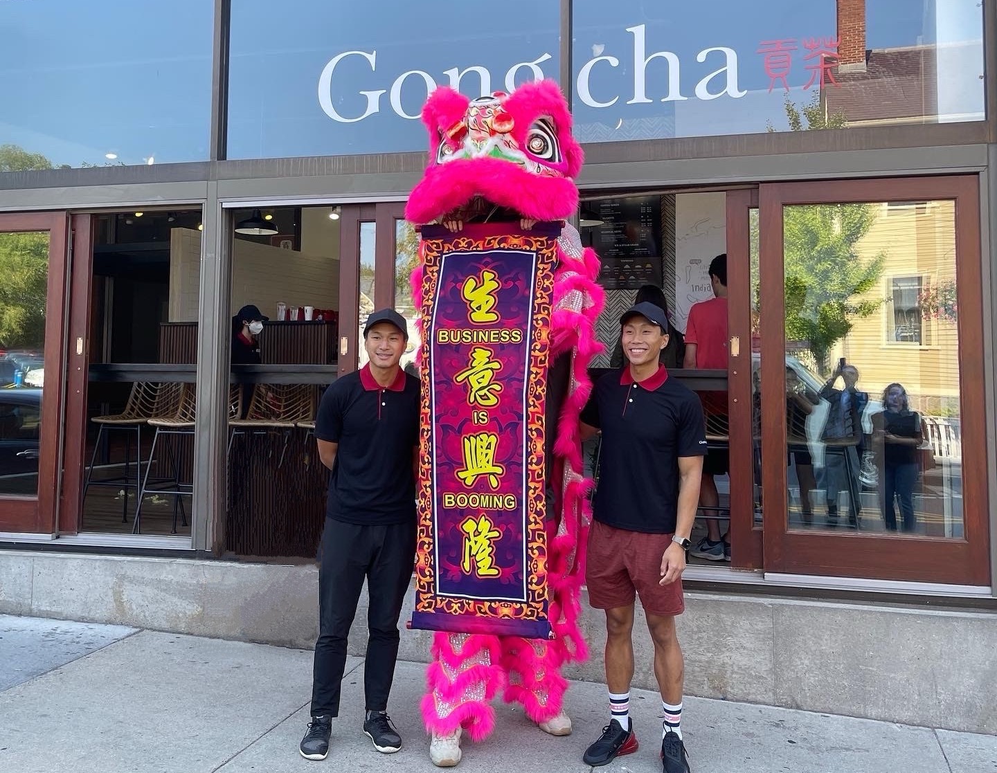 Gong Cha Grand Opening Lion Dance Performance at Harvard Square