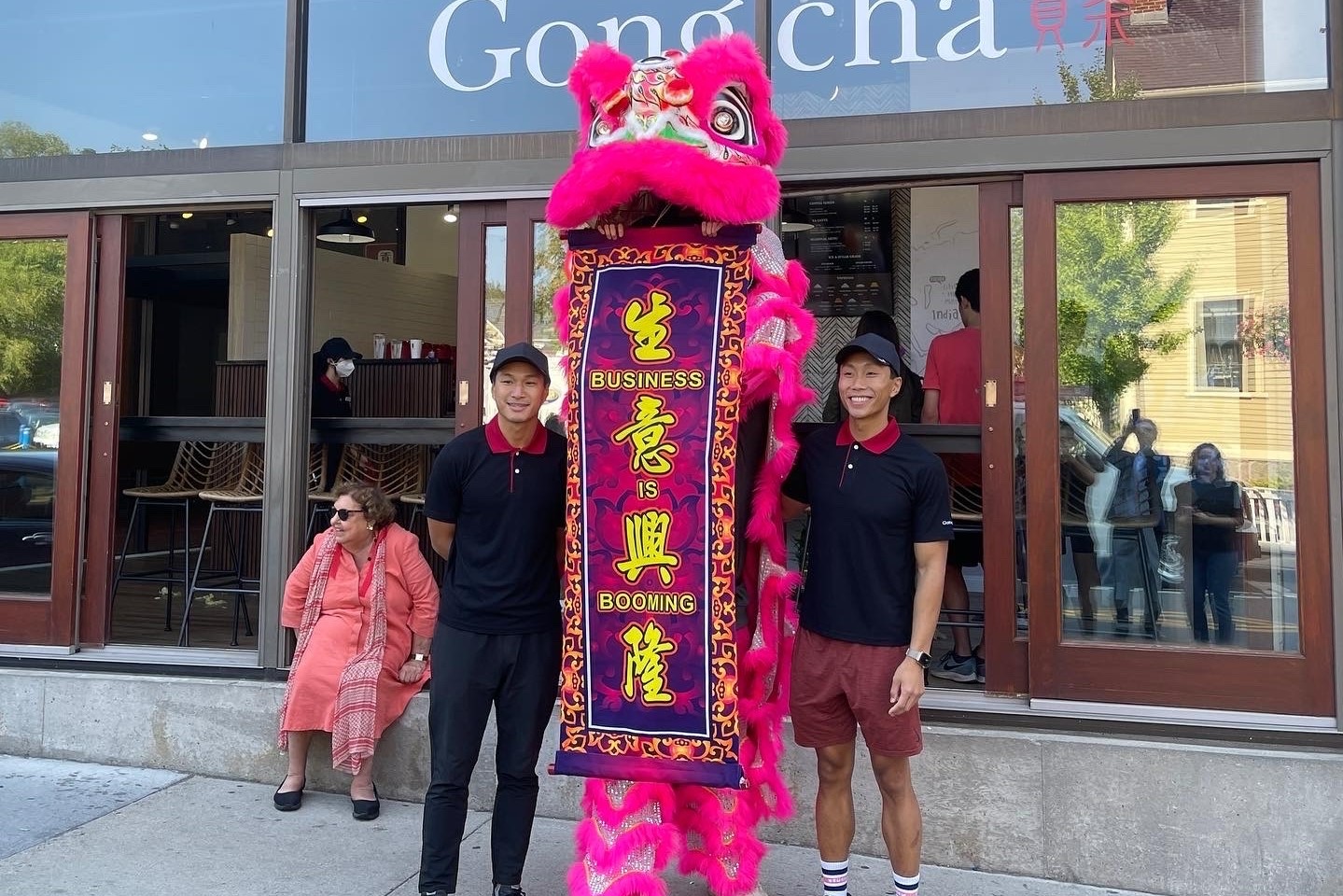 Gong Cha Grand Opening Lion Dance Performance at Harvard Square