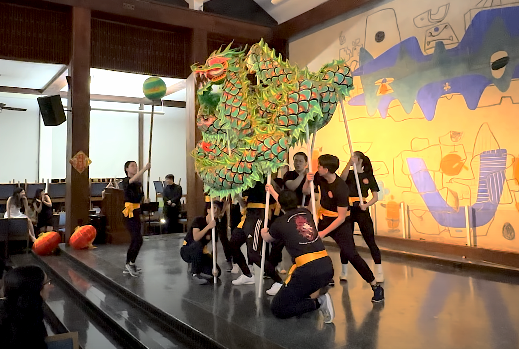 Dragon Dance Performance at Harvard University CSA's Lunar Year Banquet