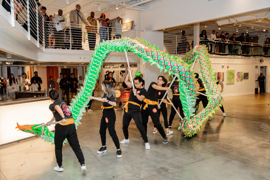 Dragon Dance Performance at VOICE5 Showcase at Artists For Humanity