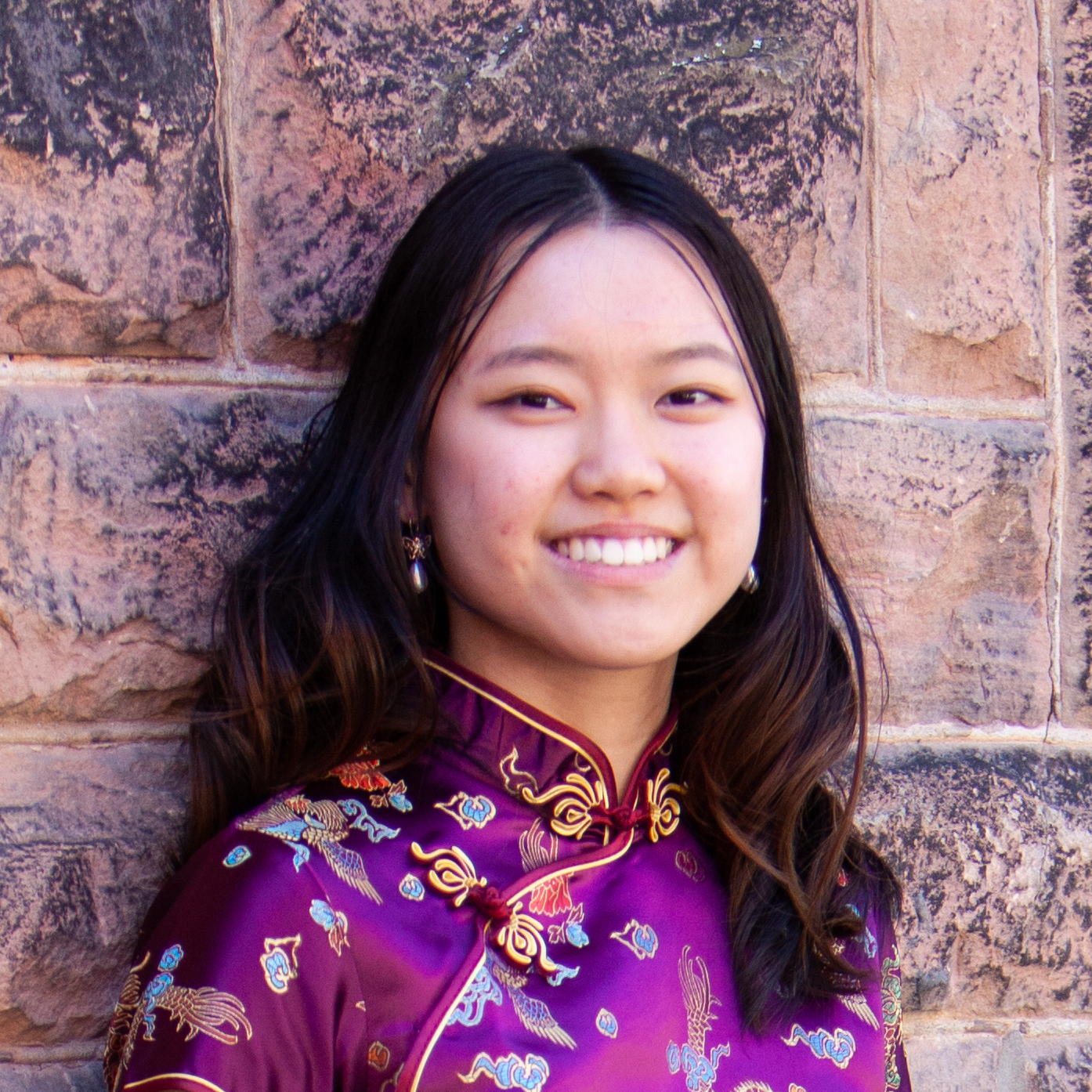 Elizabeth Luo, a member of Northeastern University Dragon and Lion Dance Troupe