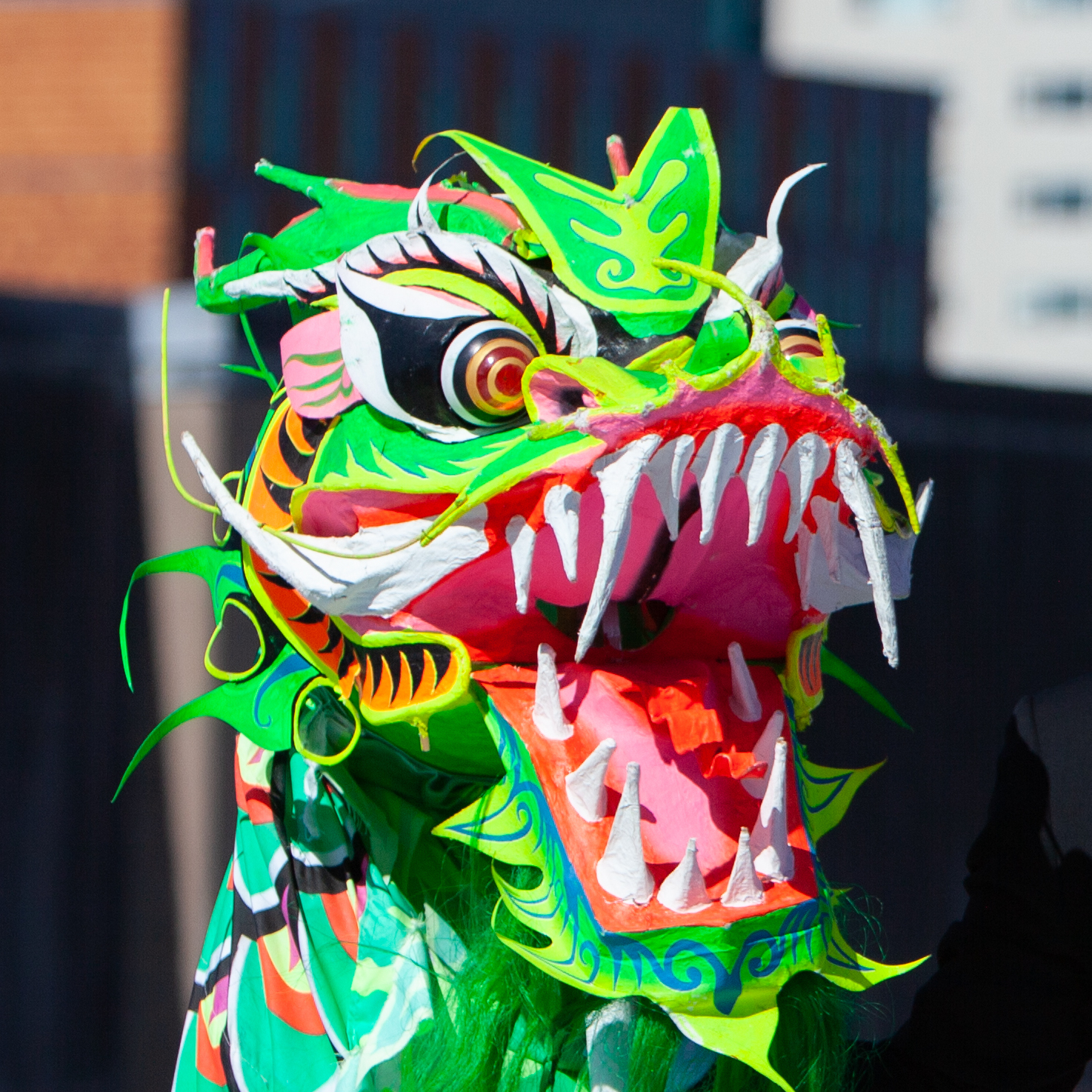 Green Chinese Dragon Head