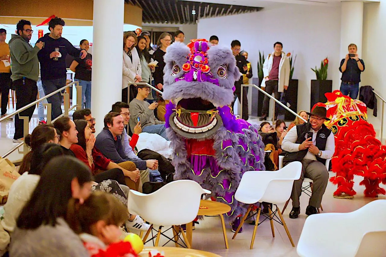 Chinese Lion Dance performance by the Northeastern University Dragon and Lion Dance Troupe